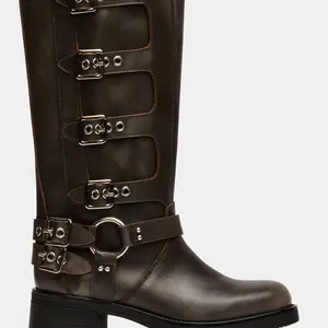 Steve Madden Rocky Brown Distressed Wide Calf