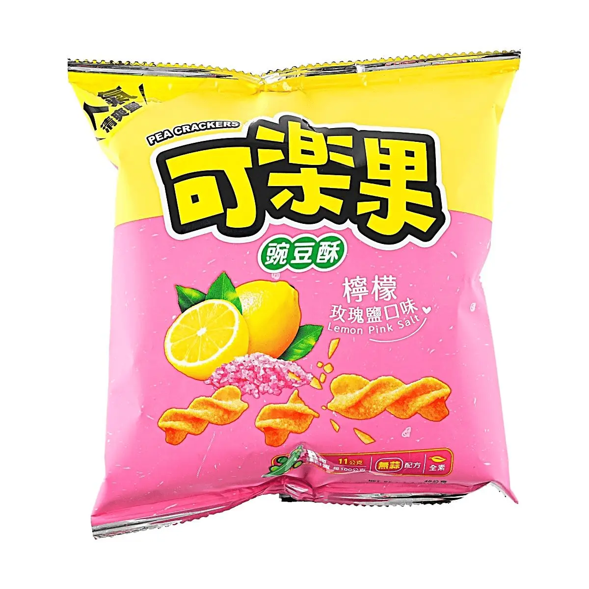 LIANHWA Taiwan Pea Crisps Lemon Rose Salt Flavor 48g - Vegan, Garlic-Free Snack LIANHWA Taiwan Pea Crisps Lemon Rose Salt Flavor 48g - Vegan, Garlic-Free Snack