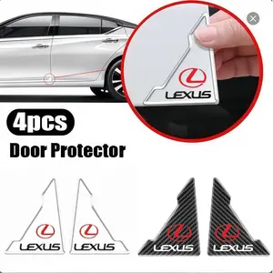 4pcs Car Door Corner Protectors, Anti-Scratch Door Edge Guards, Lexus Compatible, Universal Fit, Automotive Accessories