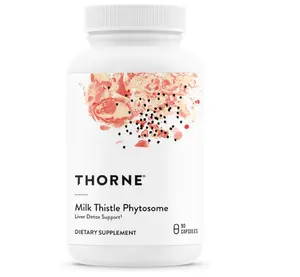 THORNE - Milk Thistle Phytosome (Formerly Siliphos) - Botanical Extract Complex for Antioxidant and Liver Support* - Third-Party Certified - Gluten, Dairy & Soy-Free - 90 Capsules