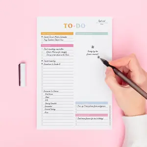 Joyous Affair To-Do List Planner – Daily Tear-Off Notepad (50 Sheets, 6” x 9”) for Maximum Productivity, Ideal for Work, School & Home, USA Women-Owned Stationery