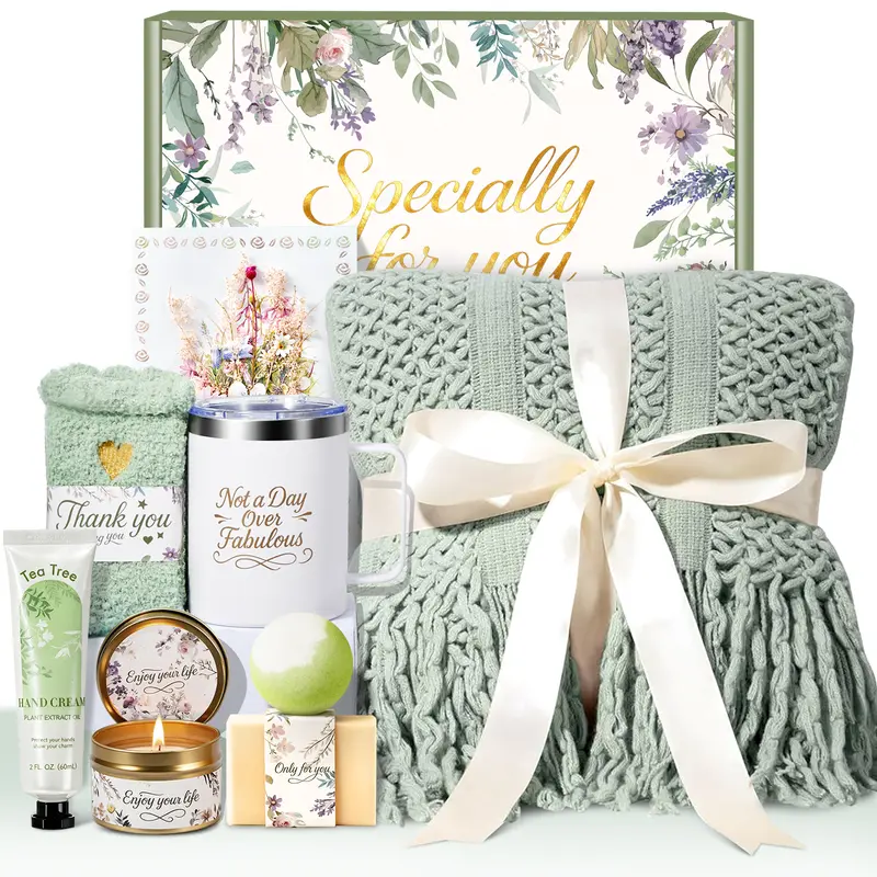 Bodyrefresh Birthday Gifts for Women, Christmas Self Care Gift Basket for Her, Spa Gifts, Get Well Soon Gift, Thinking of You Care Package for Women, Graduation Gift for Her, Gift Box for Best Friend Sister