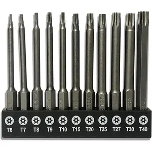 11-Piece Shark Vacuum Screwdriver Security Bit Set, S2 Steel Magnetic Security Screwdriver Set 3 Inch Star Driver Bit Set Screwdriver for Shark Vacuum T6-T40 (75mm Length)