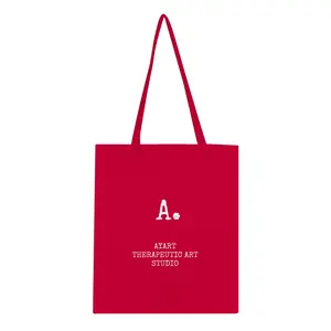 AYART Therapeutic Art Studio Tote Bag – Stylish Eco-Friendly Red Bag for Every Day! 👜❤️