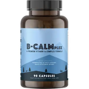 Natural Rhythm B-CALMplex B-Complex Vitamin Supplement, Comprehensive B Vitamin Blend with Methylfolate & B12, 3 Month Supply, 90 Capsules