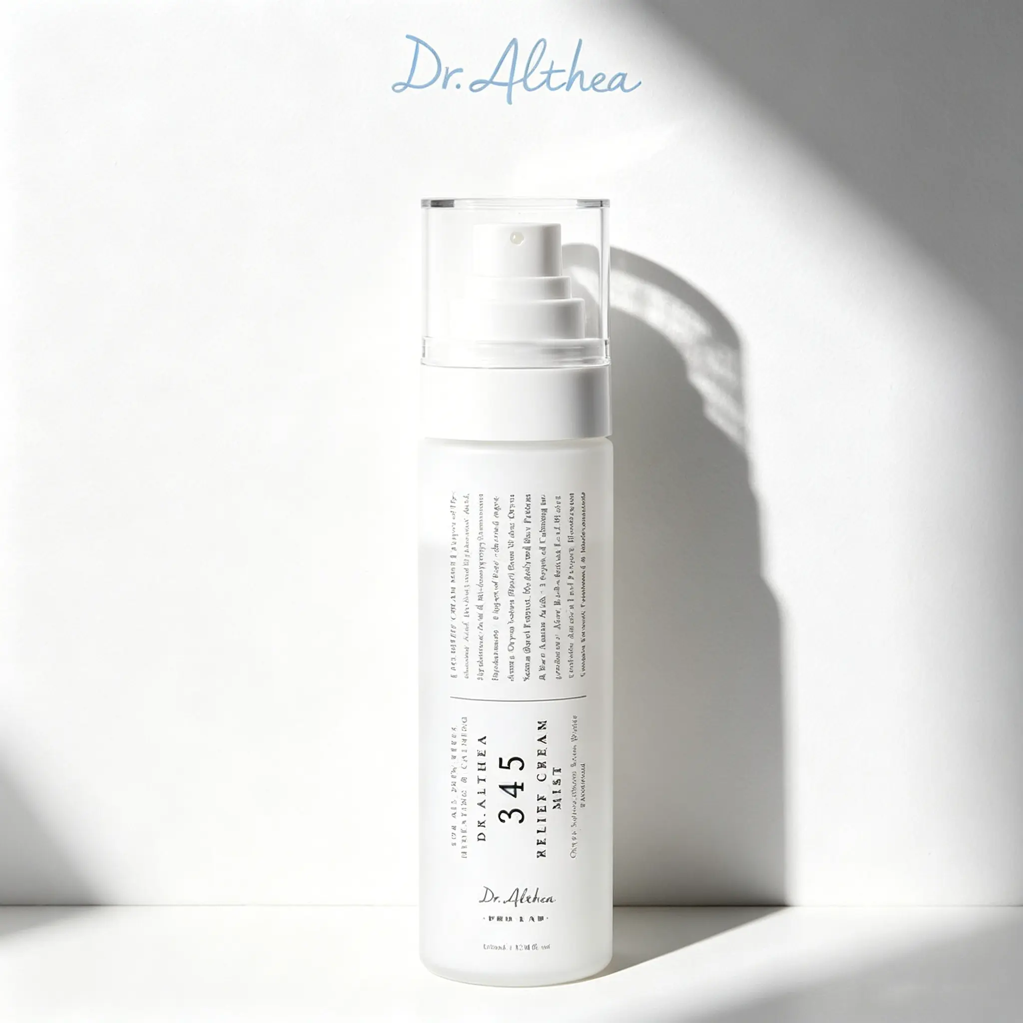 Dr.Althea 345 Relief Cream Mist - Gentle Vegan Korean Skincare Moisturizer, Hydrating Facial Mist with Rice Extract for Sensitive Skin