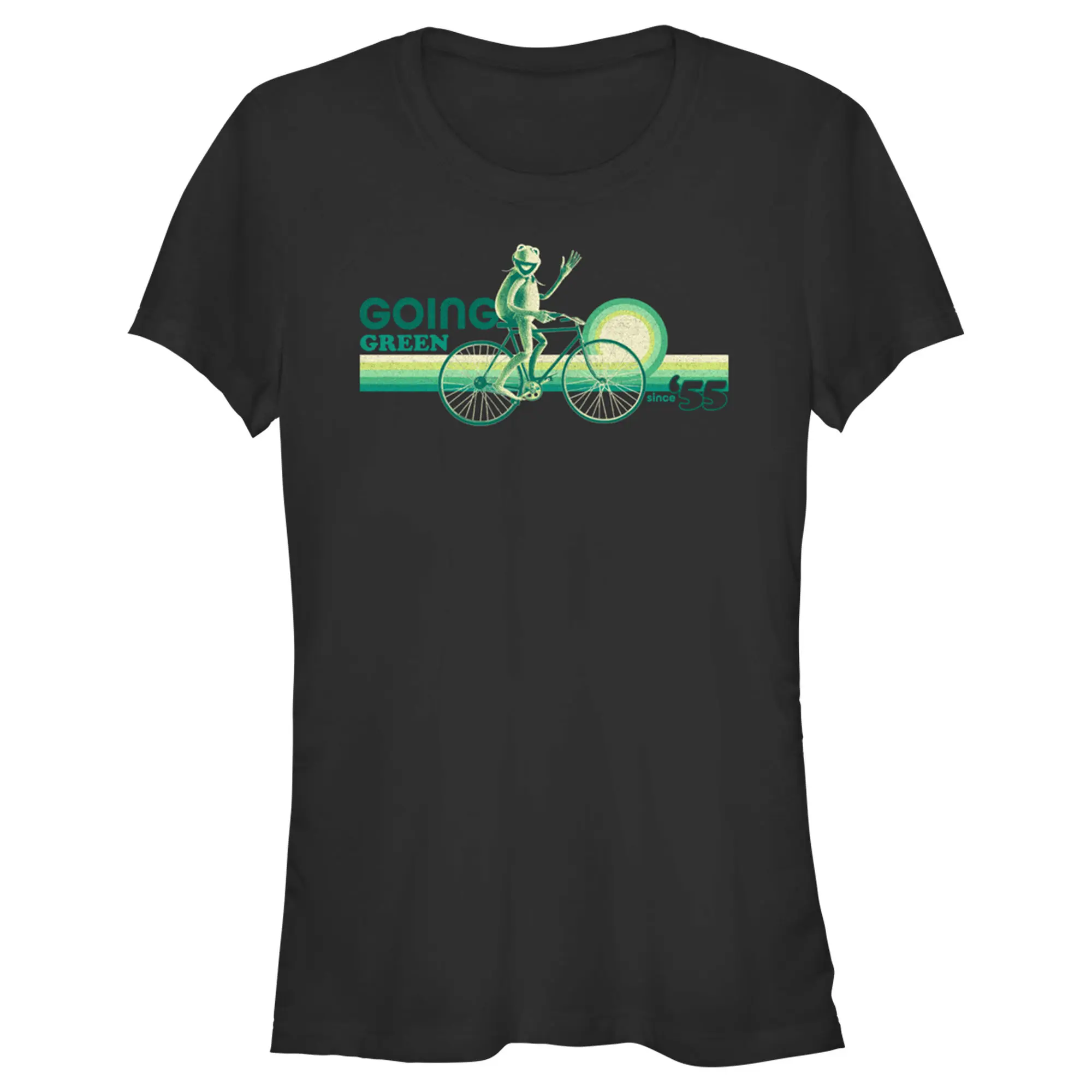Juniors Womens The Muppets Kermit Going Green T-Shirt