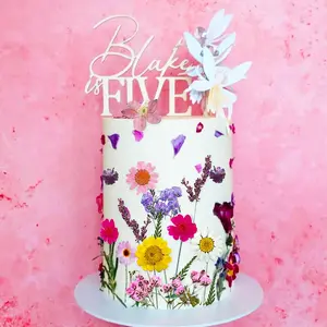 LaVenty cake shed cake topper gender revealWildflower Cake Toppers Wildflower Decor Baby In Bloom Baby Shower Cake Toppers for Women Birthday Bridal Shower Wedding Party Decoration Floral Floral Ornaments Sunflower