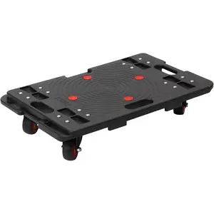 Furniture Moving  Furniture Movers Dollys with Wheels, Portable Moving Rollers  Dollies for Heavy Furniture, 4 Wheels Flat , 1200 Lbs Capacity, Black