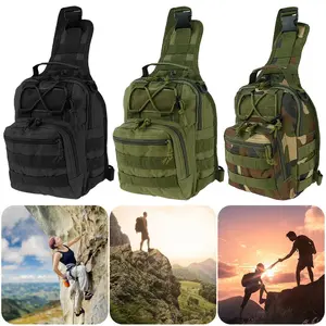 Tactical Sling Backpack for Men - Molle Chest Pack for Outdoor Adventures, Hiking & Travel! Perfect for carrying essentials hands-free while exploring the great outdoors!
