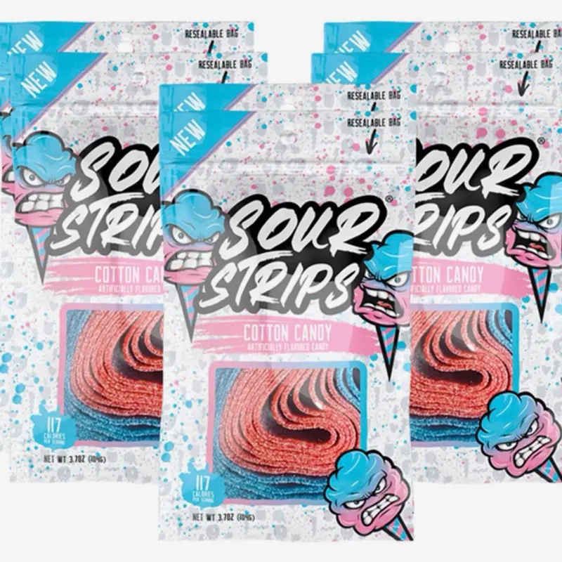 Sour Strips Cotton Candy, 3.4oz