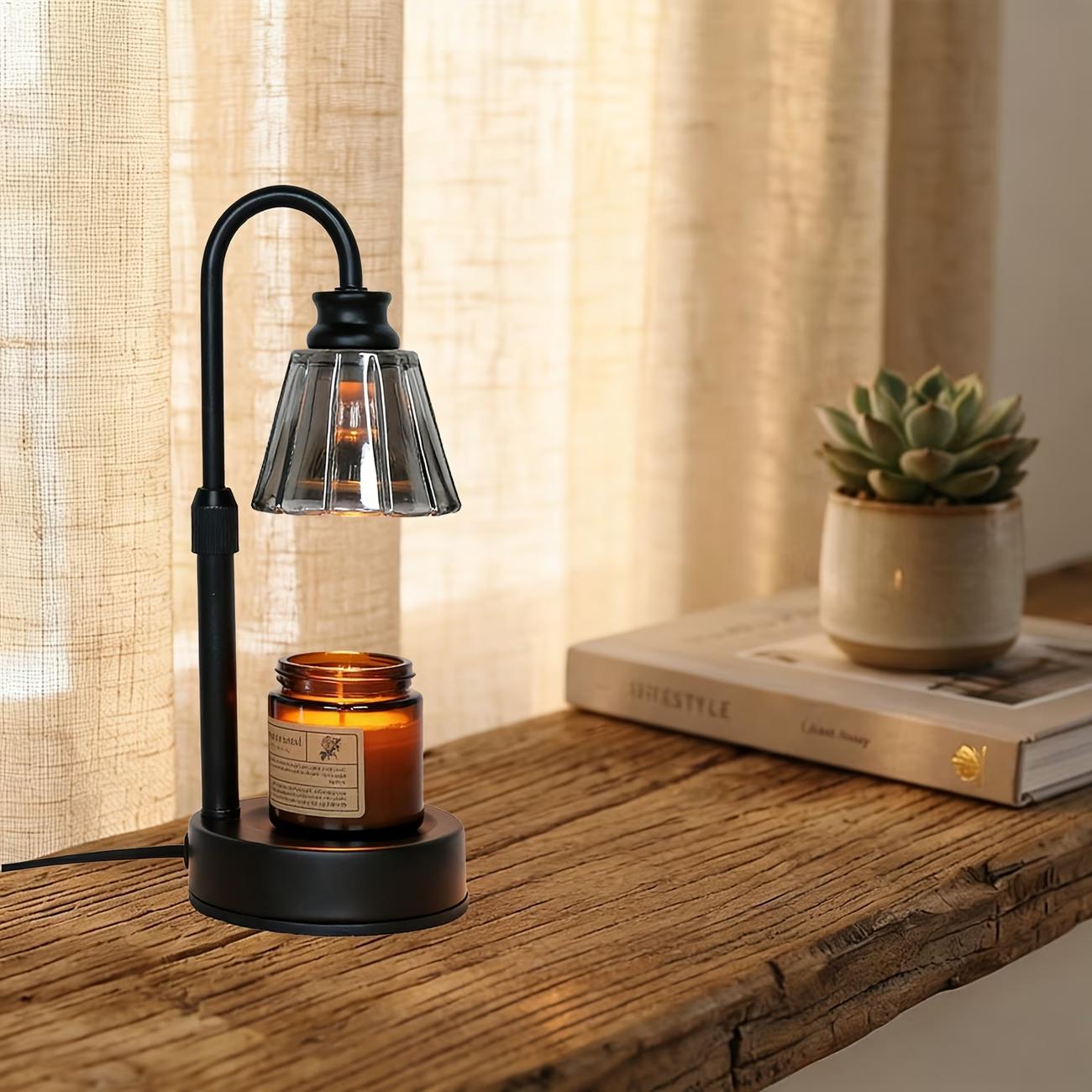 Candle warmer lamp with 2/4/8-hour timer and dimmable function, height adjustable wax melt warmer, suitable for jar candles, flameless home fragrance lamp, ideal as a birthday gift for women and moms, and a housewarming gift