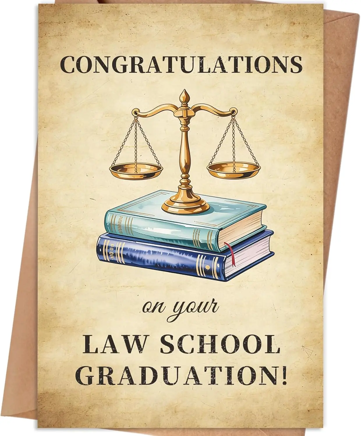 Law School Graduation Card, Congratulations on Law School Graduation Cards Gifts for New Lawyers