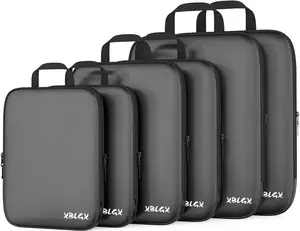 6-Piece Compression Packing Cubes Set for Travel - Organize Suitcases & Carry-Ons, Maximize Space & Minimize Wrinkles, Ideal for Luggage & Adventure!