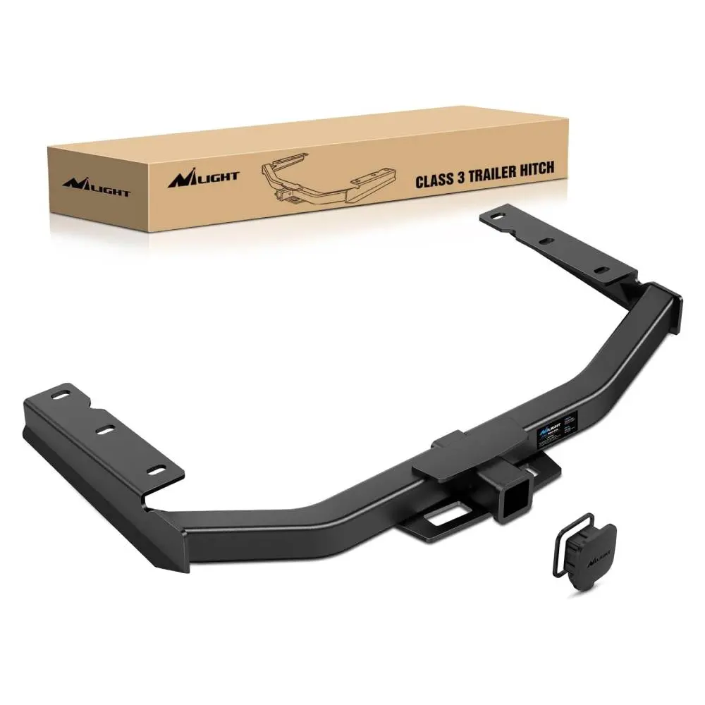 Nilight Class 3 Heavy Duty Tow Trailer Hitch, 2-in Receiver Vehicle Accessory, Universal Car Accessory for Toyota Highlander 2020-2024 (Not for XSE Models), Dual-Coat Finish, Easy to Install, Safety Chains Compatible, Fits Ball Mount & Cargo Carrier