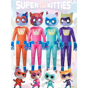 SuperKitties bodysuit leotard Halloween costume stage performance attire super cats