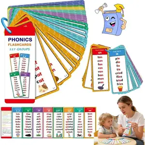 Phonics Word Cards, 900+ Rhyming Words Preschool English Discovery Joy, Learn to Read & Spell, Fun Learning Activities, Phonics Word List Card Set, Phonics Flashcards, Learn to Read &Spell
