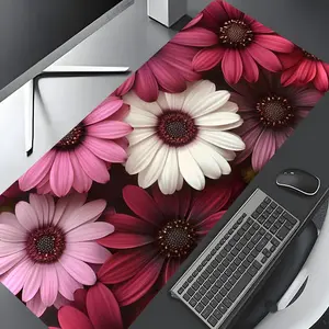 Daisy Pattern Mouse Pad, Rectangle Gaming Mouse Pad, Office Desk Keyboard Mat for Home Office Desk, Office Accessories