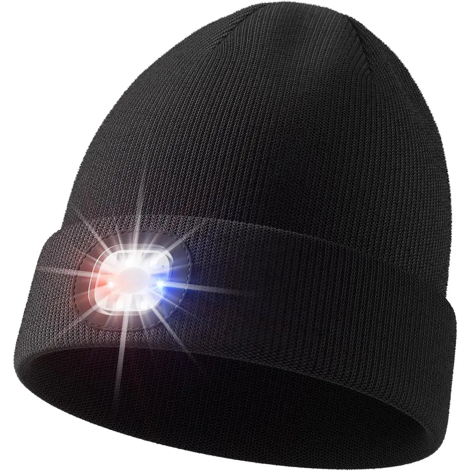 Unisex Beanie with The Light, Gifts for Men Women Husband Him, Usb, Car Maintenance, Led Front Light, Acrylic, Color Changing, Casual, Led Light, Usb Port