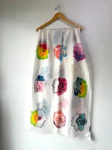 Jil Sander x  Raf Simons Rose Print Scarf