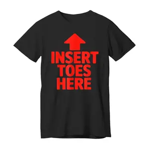 Retro Insert Toes Here Silly Foot Humor Men Women T-Shirt Short Sleeve O-neck Cotton Unisex Casual TShirt