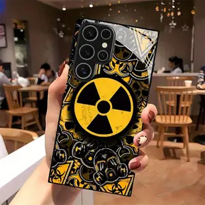 High-Quality Glass Phone Case with a Nuclear Radiation Warning Wallpaper Design, Suitable for Samsung Galaxy S26 S25 S24 S23 S22Pro S21 S20 Fe Plus Ultra Pro A56 A55 A54 A53 A52 A51 A36 A35 A34 A32 A26 A25 A24 A23 A16 A15 A14 A06 A05 A03s