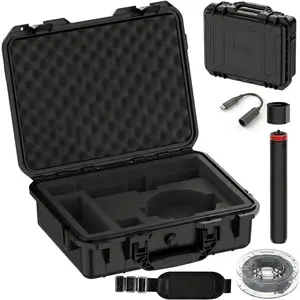 Starlink Mini Case with Tripod, Hard Carrying Travel Kit with  Winder and USB-C to DC Adapter , Protective Storage Case for Starlink Mini Accessories, RV Camping Remote Work