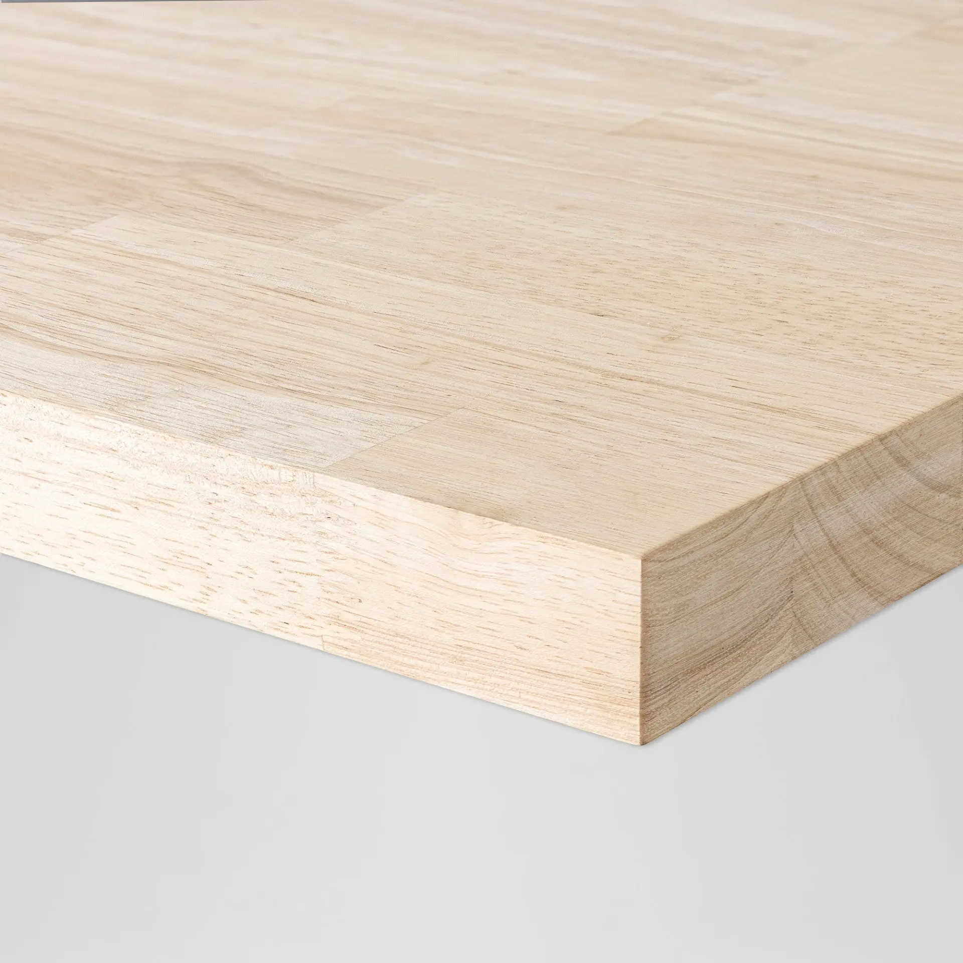 1.5 in. Thick Unfinished Hevea Solid Wood Butcher Block Countertop (Multiple Sizes)