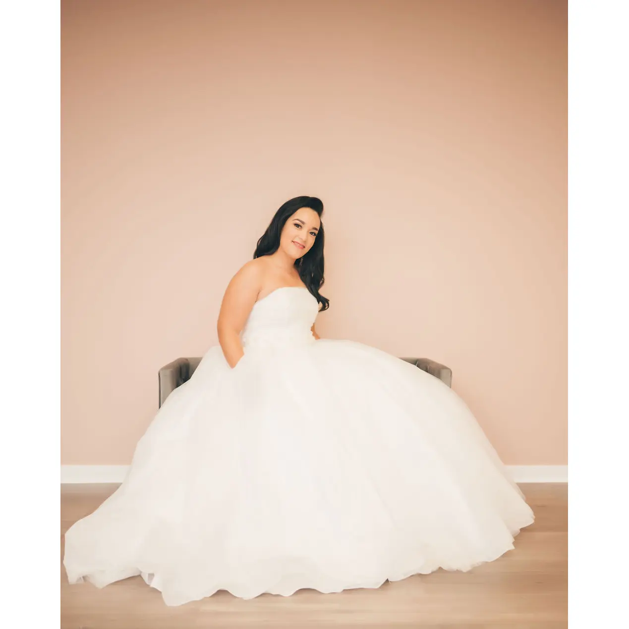 Kylah Convertible 2 in 1 Wedding Dress with pockets