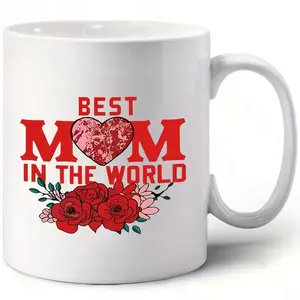 White Ceramic Mug, Single Piece, Safe for Dishwasher, Inexpensive Present, Festive Beverage Collection, Funny Text Design, Sturdy Drink Collection, Seasonal Gift, Unique Drink Collection, Comical Present, Black, White