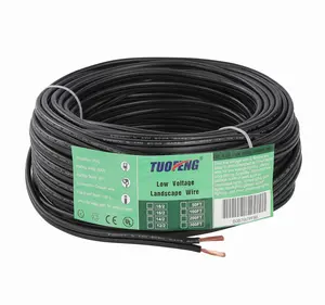 TUOFENG 12/2 Low Voltage Landscape Wire 50 Feet Outdoor Lighting Cable UL Listed 12 AWG 2-Conductor Landscape Lighting Wire