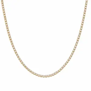 Moonlit Tennis Necklace with AAAAA Cubic Zirconia