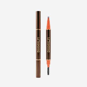 2 Tip UltraFine Pen - For Beard & Eyebrows - Water Resistant, Natural Look, Easy to Use, Long Lasting - Beard Pencil Filler, Eyebrow Pencil Filler - Beard Pen, Brow Pen - DIAMALFI