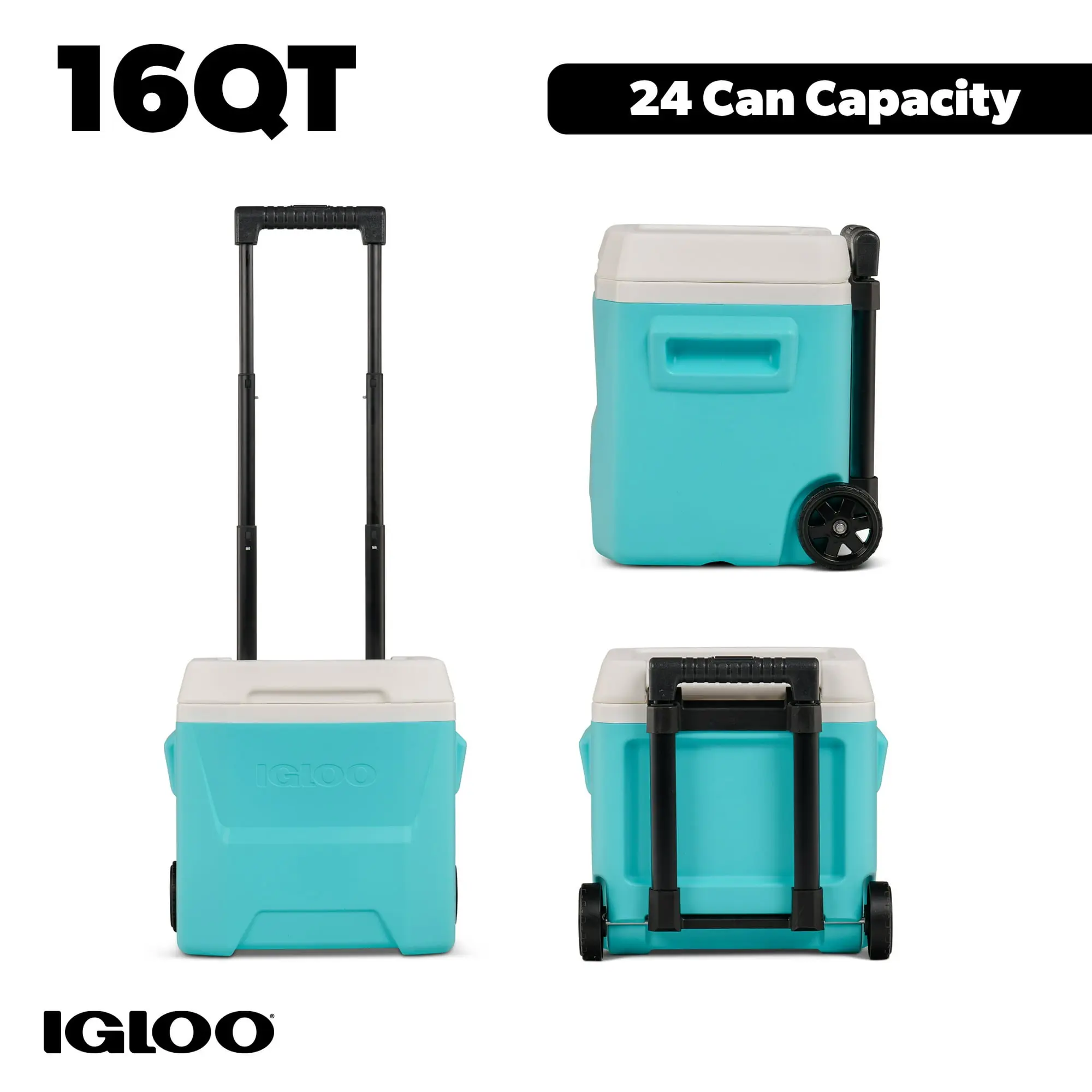 Igloo 16 QT Laguna Hard Side Ice Chest Cooler with Wheels
