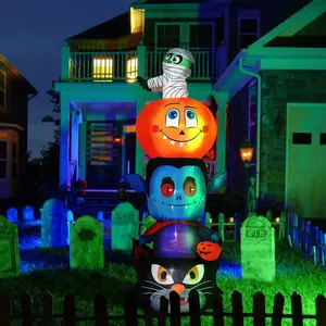Halloween Inflatables 6Ft Pumpkin with Zombie