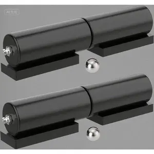 7" Weld-On Black Iron Barrel Hinges - 2 Pack Heavy Duty 900lbs Capacity for Swing Doors, Metal Gates, Trailers & Driveways - Rust-Resistant Industrial Hinges - Easy Install for Ramp & Fence Gates