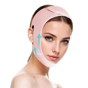 Reusable V Line Mask Facial Slimming Strap Double Chin Reducer Chin Up Mask Face Lifting Belt, Jaw Strap, Jawline Shaper, Jaw Exerciser For Women