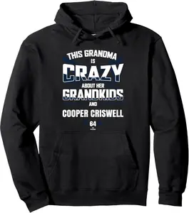 Grandma Crazy for Cooper Criswell Boston Baseball MLBPA Pullover Hoodie