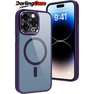 Darlingcase Golden Shield Magnetic Case for iPhone 17 Pro Max, Solid Color Slim Protective Cover Compatible with iPhone 16