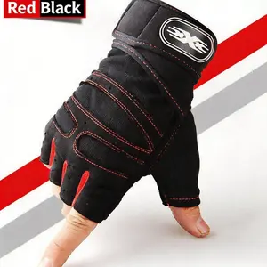 Men's Fitness Gloves Set, Wrist Support Weightlifting Gloves, Full Palm Protection Training Gloves, Sports Gloves for Gym Workout