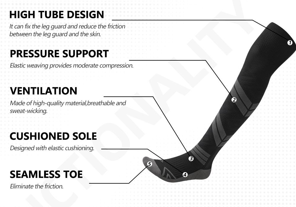 Men’s professional soccer socks, 3-pack—not only offering professional anti-slip cushioning but also featuring sweat-wicking breathable mesh, plus sports socks with a moisture-absorbing towel sole for strong support and breathability.