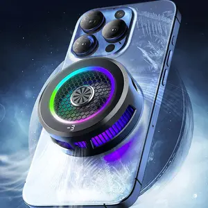 Magnetic Mobile Phone Radiator, RGB Phone Cooler, Rapid and Strong Cooling, Digital Display, Phone Cooling Fan for Gaming and Live Sreaming