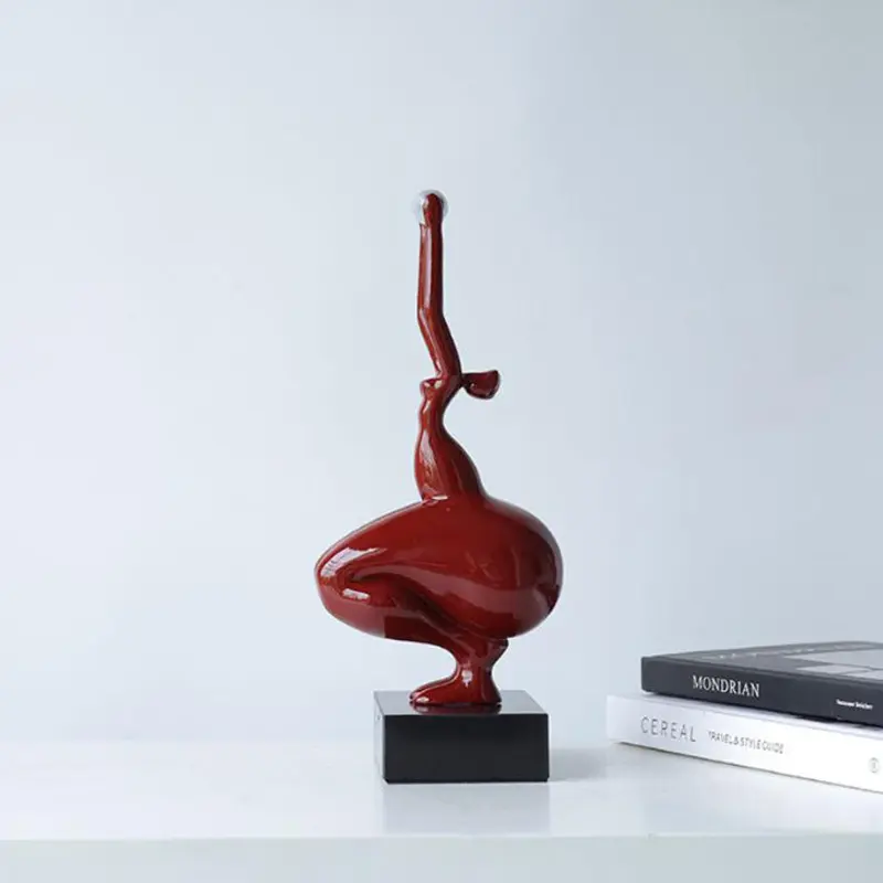 Meibao Creative Resin Marble Base Sculpture Display Sample Room Sales Office Soft Decoration Home Living Room Crafts