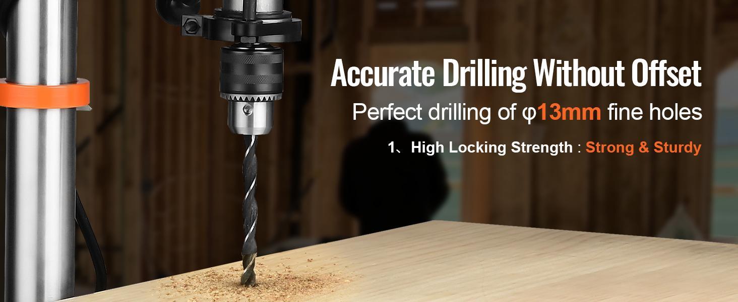 VEVOR 10'' 5-Speed Benchtop Drill Press Cast Iron Drill Press 3.2A 610-2800RPM VEVOR 10'' 5-Speed Benchtop Drill Press Cast Iron Drill Press 3.2A 610-2800RPM