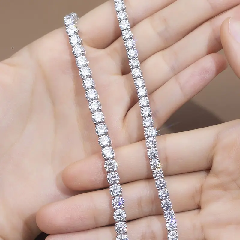 Moissanite Men's Celebrity Style Bracelet Unisex Bracelet