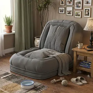 Adjustable Floor Sofa Bed 5-Position Foldable Lazy Lounger Cozy Corduroy Tatami Chair for Gaming Space-Saving Bedroom Furniture No Assembly