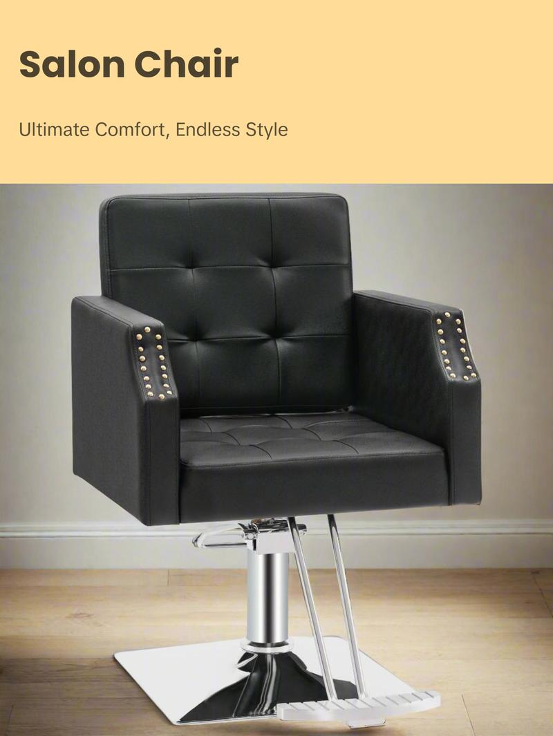 BarberPub Classic Salon Chair for Hair Stylist, Home Salon Spa Equipment 8818