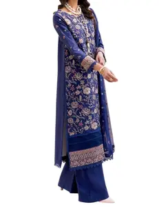 Motifz 3 Piece Embrioded Lawn Dress
