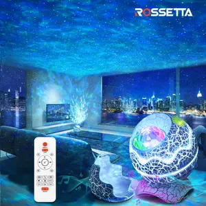 Rossetta Star Projector,Galaxy Projector for Bedroom,Remote Control & White Noise Bluetooth Speaker,LED Night Lights for Kids Room,Christmas decor