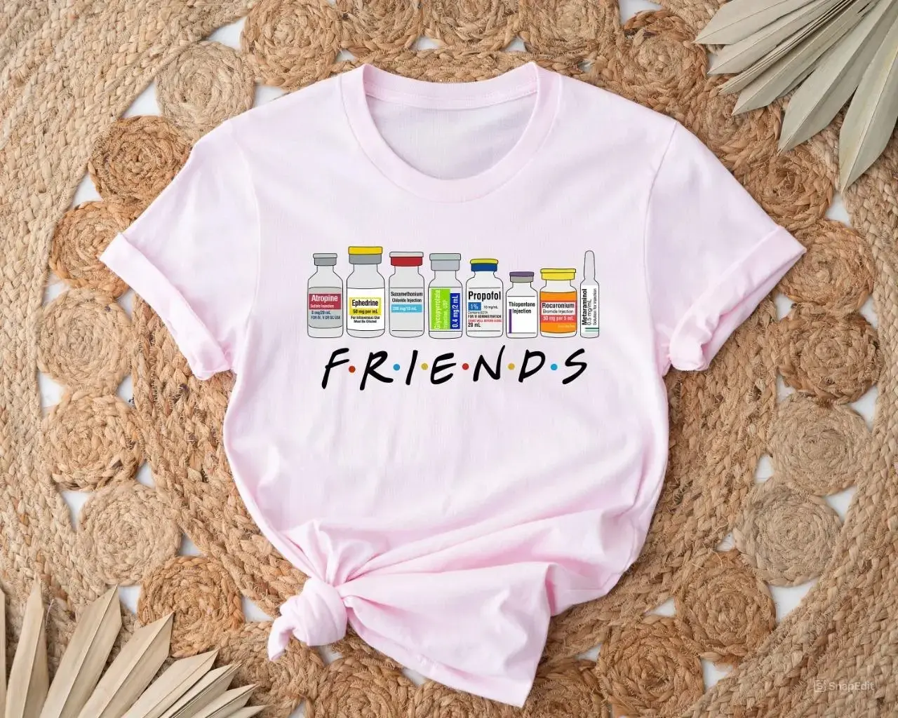 Nurse Friends T-Shirt, ICU Propofol CRNA Medical Critical Care Tee, Women's Short-Sleeve Lady Top